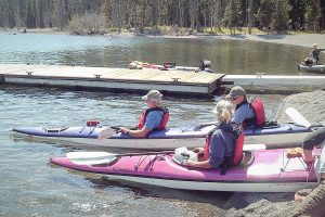 Kayak trip in Yellowstone Lake